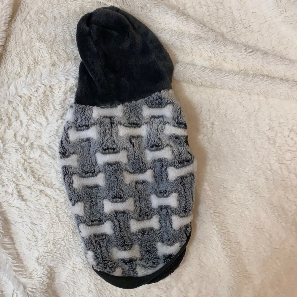 Velour Dog Bone Small Sweater
